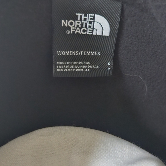 The North Face Fleece 1/4 Zip Pullover Black Olive Green Long Sleeve Wmn's Small - Picture 3 of 5